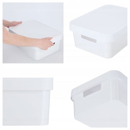 Opbevaringsboks med låg Infinity Curver 11L, hvid