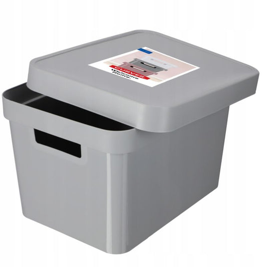 Infinity Curver opbevaringsboks med låg 17L, lys grå