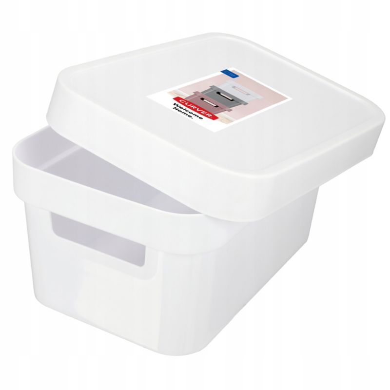Opbevaringsboks med låg Infinity Curver 4,5 L, hvid