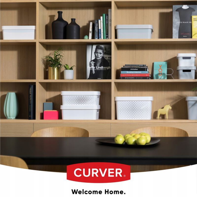 Opbevaringsboks med låg Infinity Curver 4,5 L, hvid