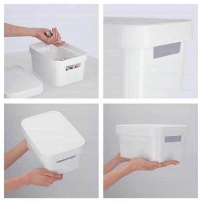 Opbevaringsboks med låg Infinity Curver 4,5 L, hvid