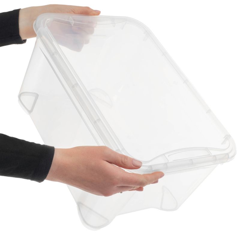 Curver T Box opbevaringsboks med låg 14L, transparent