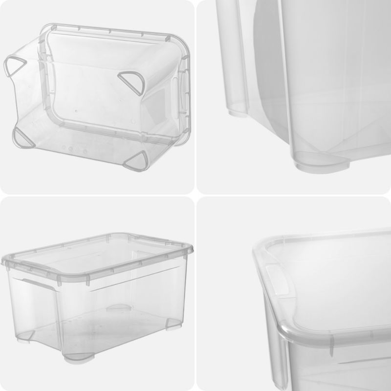 Curver T Box opbevaringsboks med låg 14L, transparent