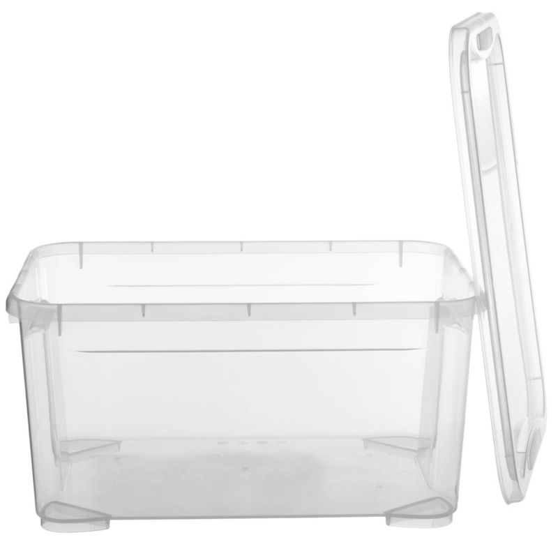 Curver T Box opbevaringsboks med låg 14L, transparent