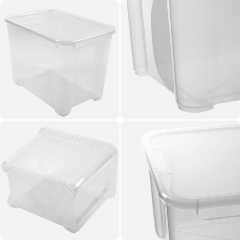 Curver T Box 20L opbevaringsboks med låg, transparent