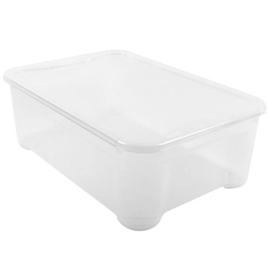 Opbevaringsboks med låg 32L Curver T Box, transparent