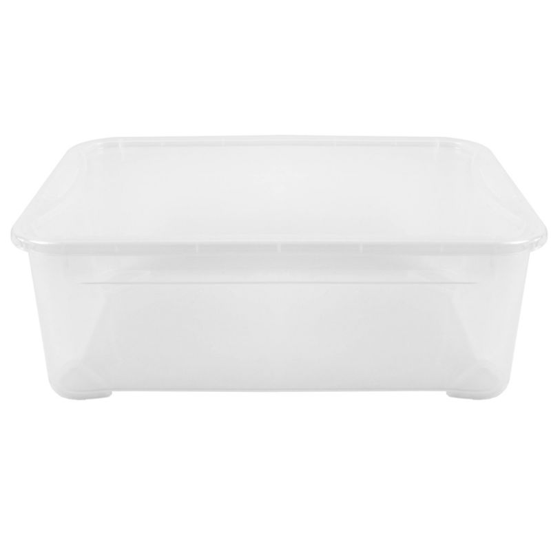 Opbevaringsboks med låg 32L Curver T Box, transparent