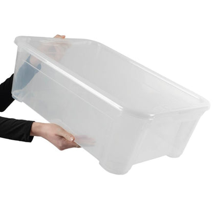 Opbevaringsboks med låg 32L Curver T Box, transparent