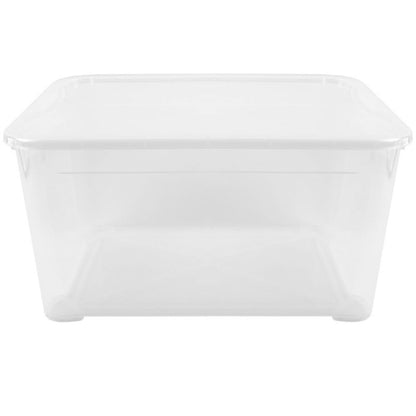 Curver T Box opbevaringsboks med låg 47L, transparent, 1 stk.