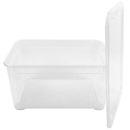 Curver T Box opbevaringsboks med låg 47L, transparent, 1 stk.