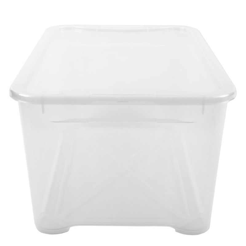 Curver T Box opbevaringsboks med låg 47L, transparent, 1 stk.