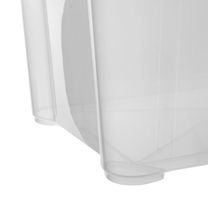Curver T Box opbevaringsboks med låg 47L, transparent, 1 stk.