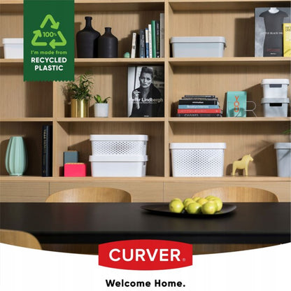Curver Infinity opbevaringsbokse 4,5 + 11 + 17 L, hvide, 3 stk.