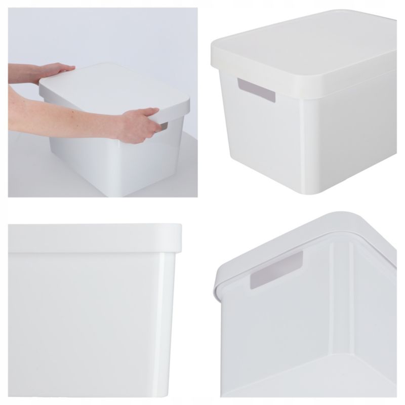 Curver Infinity opbevaringsbokse 4,5+11+17L hvide glatte