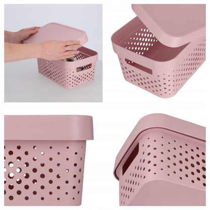 Curver Infinity opbevaringsbokse 4,5 + 11 + 17L, lyserød