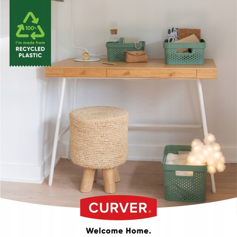 Curver Infinity opbevaringsbokse 4,5 + 11 + 17L, grønne