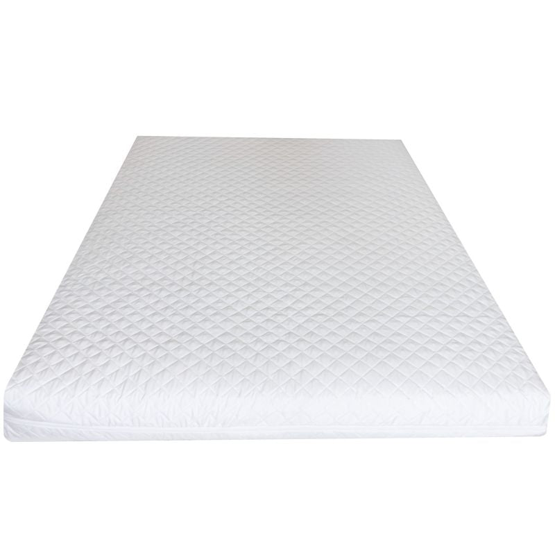 Kam-Pol hvid quiltet madrasbetræk 140x200x18 cm, 1 stk.