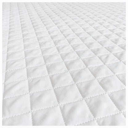 Kam-Pol hvid quiltet madrasbetræk 140x200x18 cm, 1 stk.