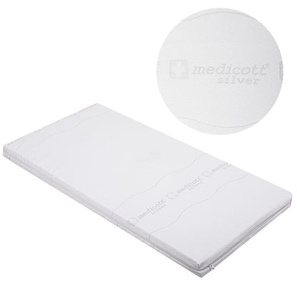 Kam-Pol madrasbetræk med sølvioner med lynlås 180x200x25 cm, 1 stk.