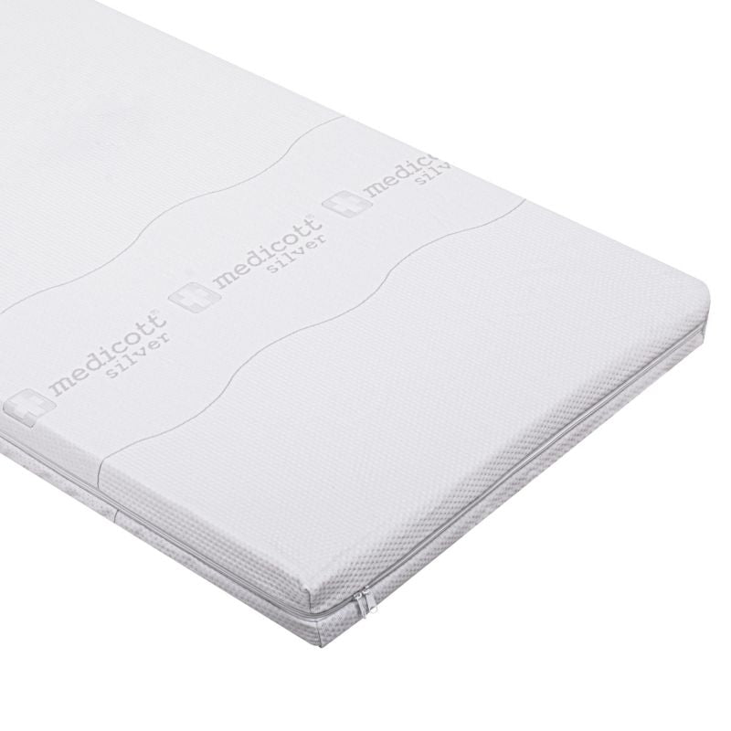 Kam-Pol madrasbetræk med sølvioner med lynlås 180x200x25 cm, 1 stk.