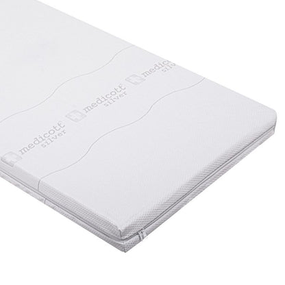 Kam-Pol madrasbetræk med sølvioner med lynlås 180x200x25 cm, 1 stk.