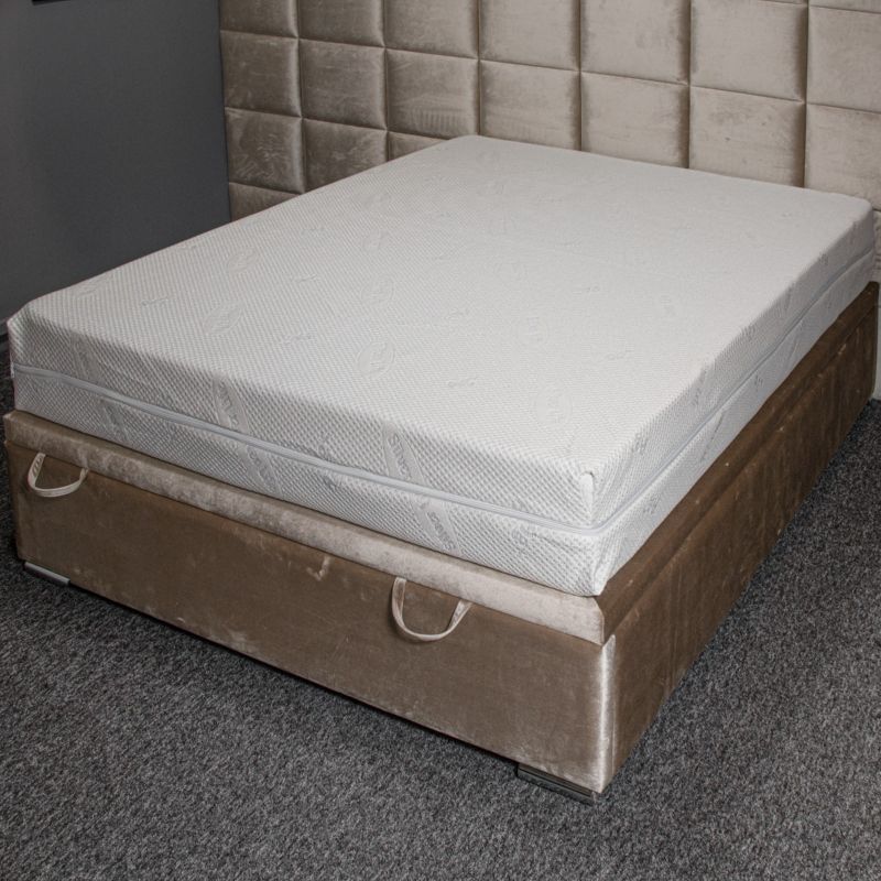 Kam-Pol sølvion quiltet madrasbetræk 200 x 220 x 20 cm, 1 stk.