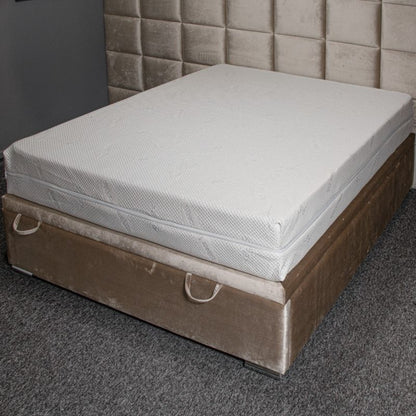 Kam-Pol sølvion quiltet madrasbetræk 200 x 220 x 20 cm, 1 stk.