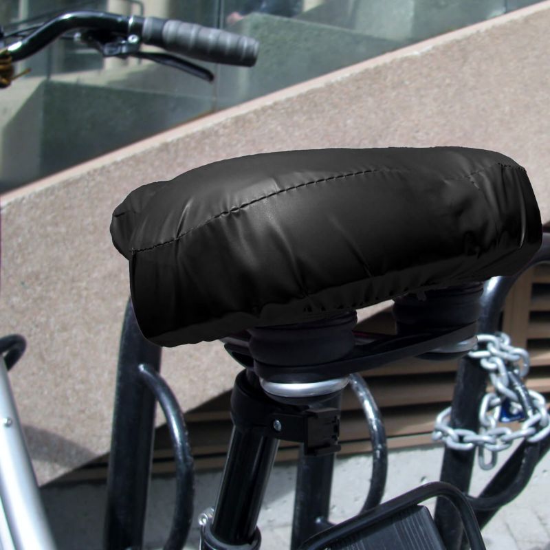 Springos vandtæt cykelsadelovertræk i sort, 1 stk.