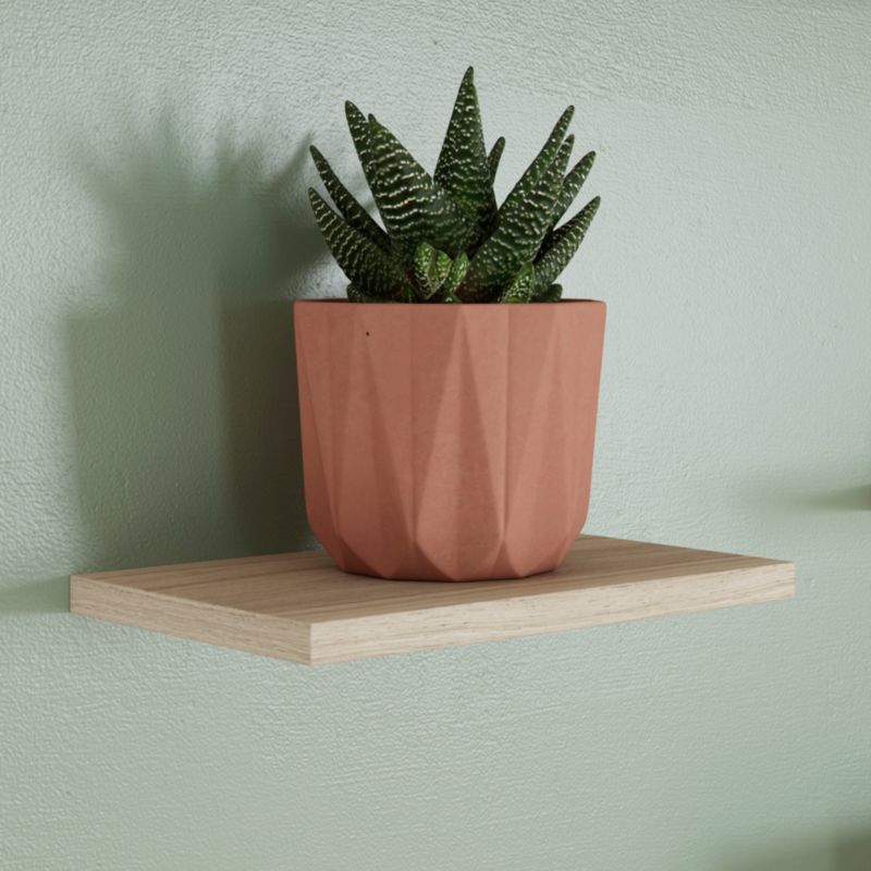 GoodHome Rigga hylde i egetræ 1,8 x 19 x 30 cm