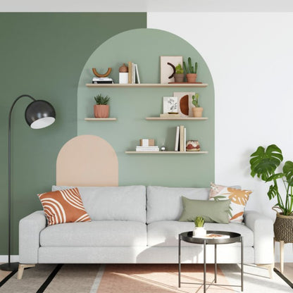 GoodHome Rigga hylde i egetræ 1,8 x 19 x 30 cm