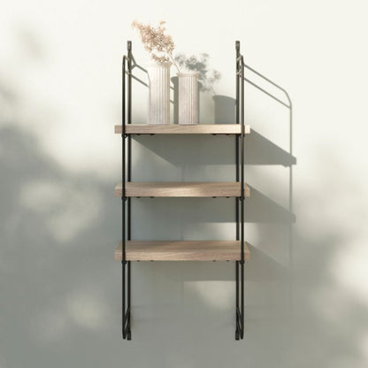 GoodHome Rigga hylde i egetræ 1,8 x 19 x 30 cm