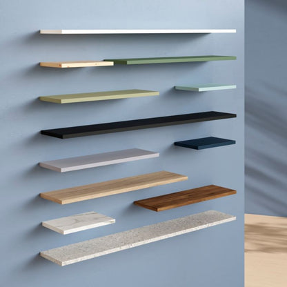 GoodHome Rigga hylde 1,8 x 19 x 60 cm i egetræ