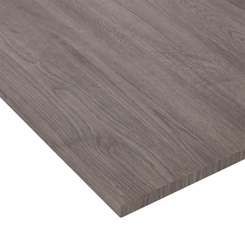 Hylde 120 x 60 x 1,8 cm grå eg