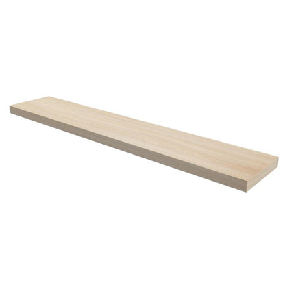 GoodHome Cusko hvidolieret egetræ hylde 3,8 x 23,5 x 118 cm