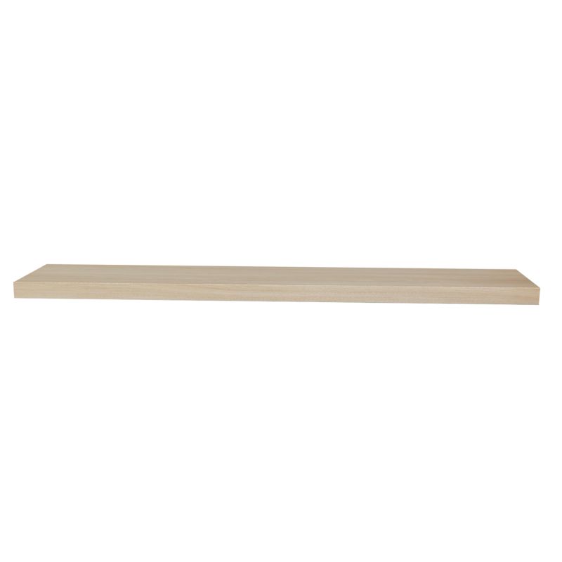 GoodHome Cusko hvidolieret egetræ hylde 3,8 x 23,5 x 118 cm