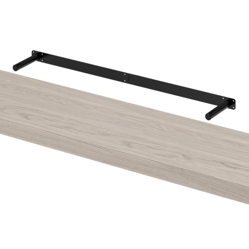 GoodHome Cusko hvidolieret egetræ hylde 3,8 x 23,5 x 118 cm