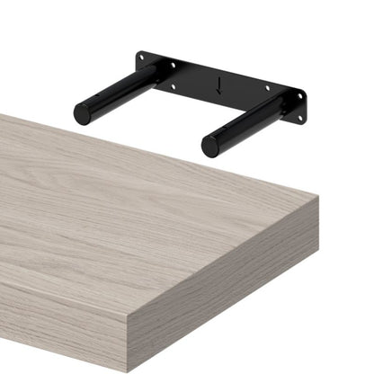 GoodHome Cusko hvidolieret egetræ hylde 3,8 x 23,5 x 30 cm