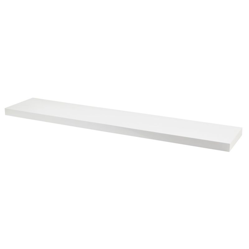 Cusko hylde 30 x 235 x 1180 mm i hvid højglans