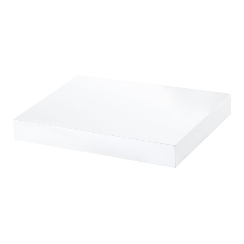 Cusko flydende hylde 30 x 235 x 300 mm i hvid højglans