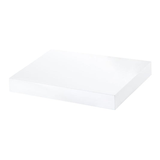 Cusko flydende hylde 30 x 235 x 300 mm i hvid højglans