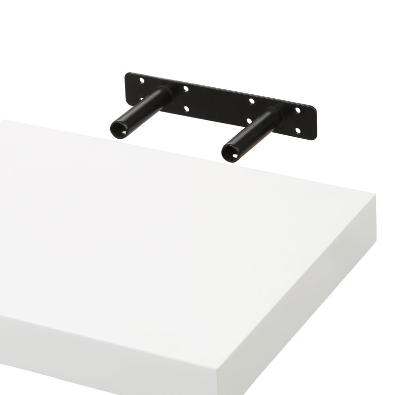 Cusko flydende hylde 30 x 235 x 300 mm i hvid højglans