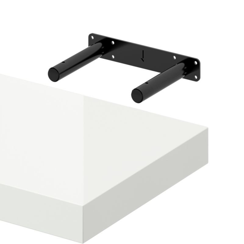 Cusko flydende hylde 30 x 235 x 300 mm i hvid højglans