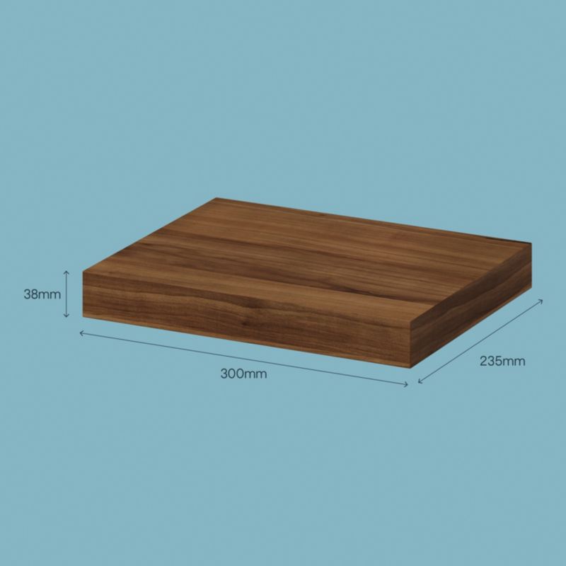 Cusko væghylde 30 x 235 x 300 mm valnød