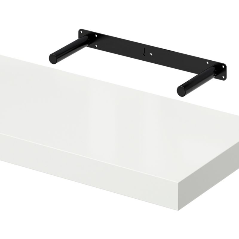 Cusko hylde 30 x 235 x 600 mm hvid højglans