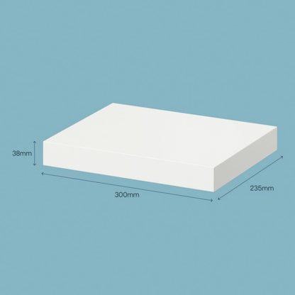Dekorativ hylde Form Cusko 38 x 235 x 300 mm hvid