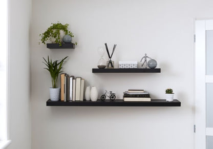 Dekorativ hylde Form Cusko 38 x 235 x 600 mm mat-sort