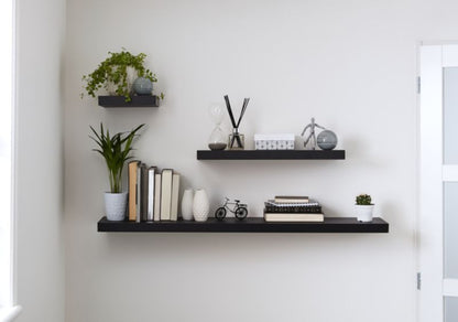 Dekorativ hylde Form Cusko 38 x 235 x 600 mm mat-sort
