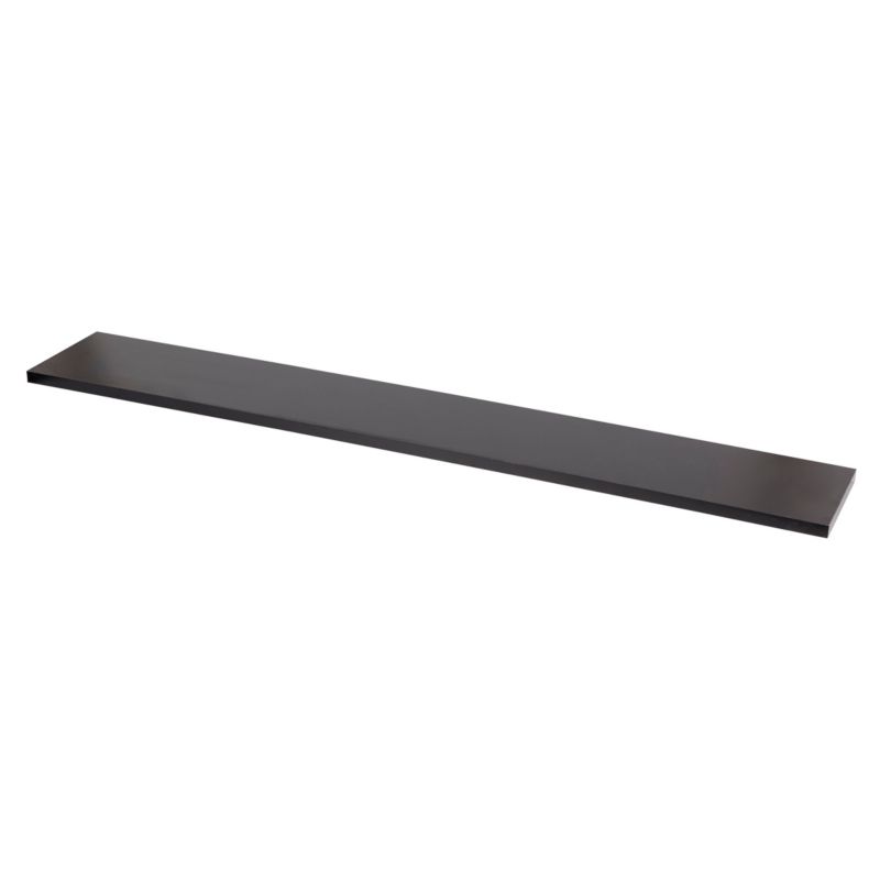Dekorativ hylde Form Rigga 18 x 190 x 1180 mm mat-sort