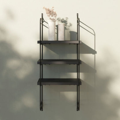 Dekorativ hylde Form Rigga 18 x 190 x 300 mm mat-sort