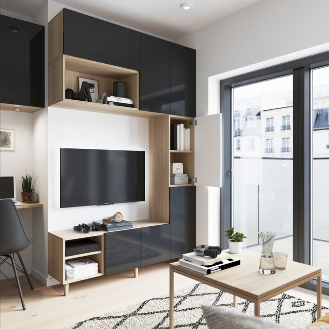 Hylde til korpus 33,9 x 33,2 cm GoodHome Atomia egetræ 2 stk.